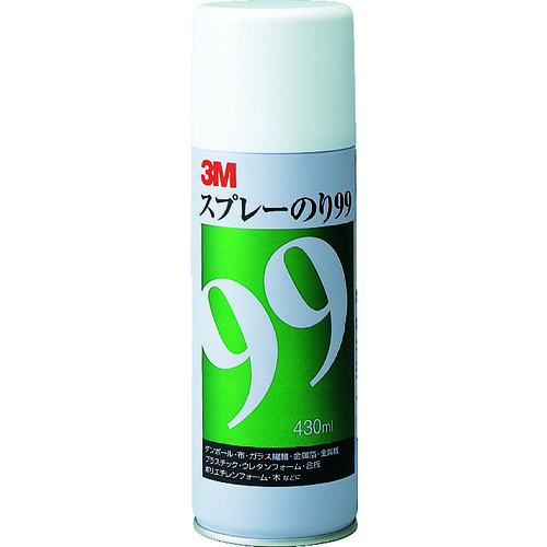 ３Ｍスプレーのり９９　粗面対応・強力接着　４３０ｍｌ　乳白色　S/N 99　216-9312