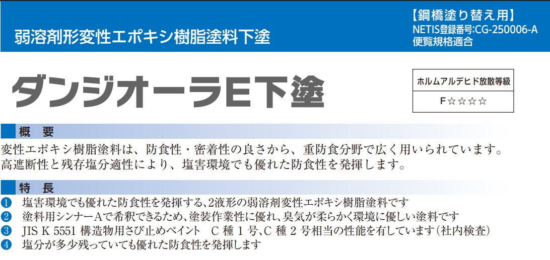 ダンジオーラE下塗 20Kgセット 各色