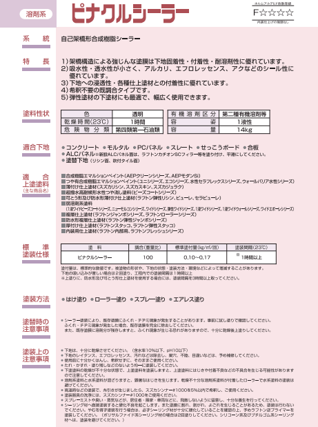 ピナクルシーラー 14kg