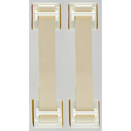 257-7469   地震対策　転倒防止ゴムベルト（２本入）各色