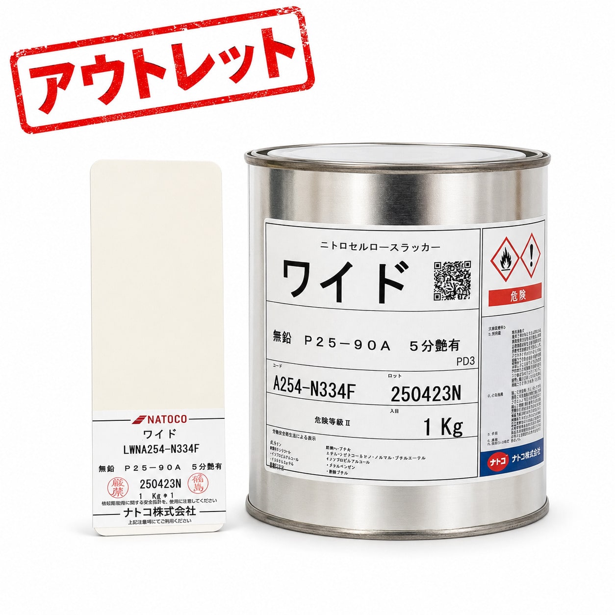 【アウトレット】ナトコ ワイド P25-90A 半艶 1Kg
